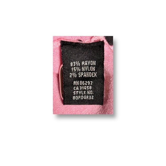 BCBGMAXAZRIA Pink Feather Trim Knit Sweater Barbiecore Y2K Old Money Size Small - Picture 6 of 7